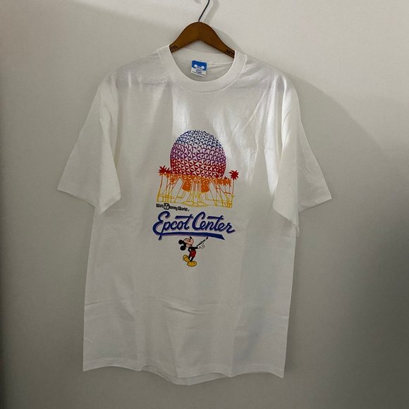 VINTAGE DEADSTOCK DISNEY EPCOT SHIRT SIZE XL - Picture 1 of 3
